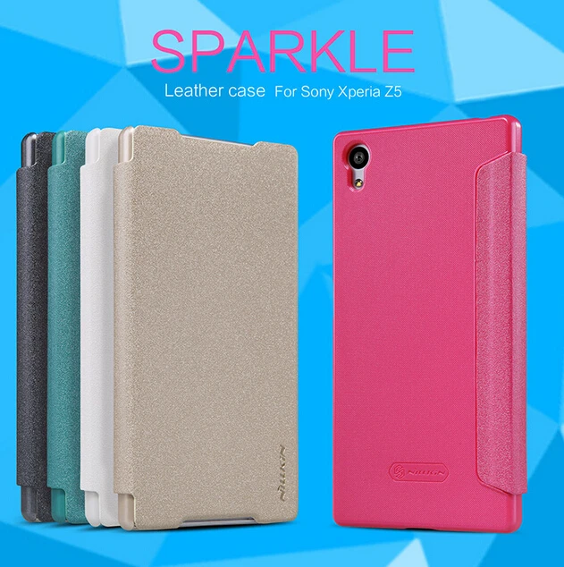 

For Sony Xperia Z5 case Nillkin Sparkle case for Xperia Z5 phone cases for Sony Xperia Z5 protective case