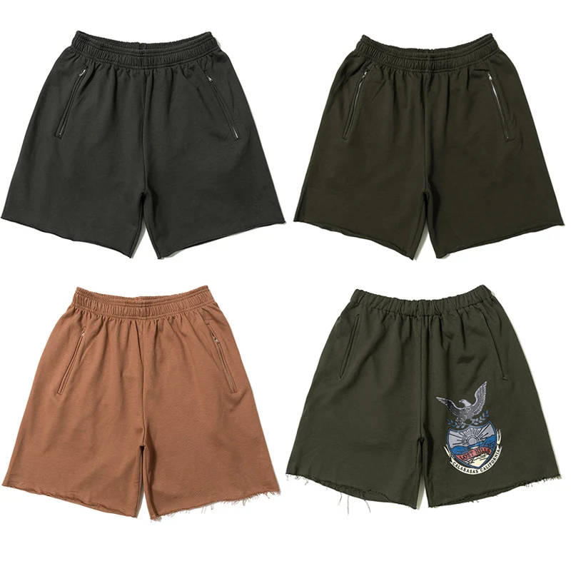 

Season 6 Shorts Kanye West Streetwear Black Brown Solid Color Season 6 Shorts 19 New Drawstring Casual Cotton Season 6 Shorts