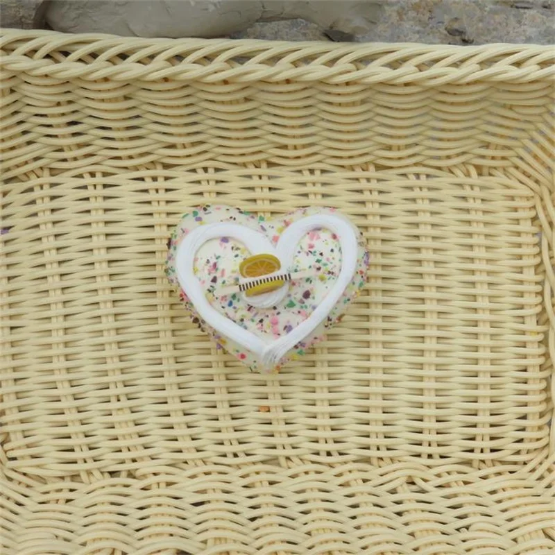 6 шт. В форме сердца моделирование тортов мягкими красочными PU искусственный хлеб Креативные Свадебные украшения для игрушечной кухни игрушки для детей