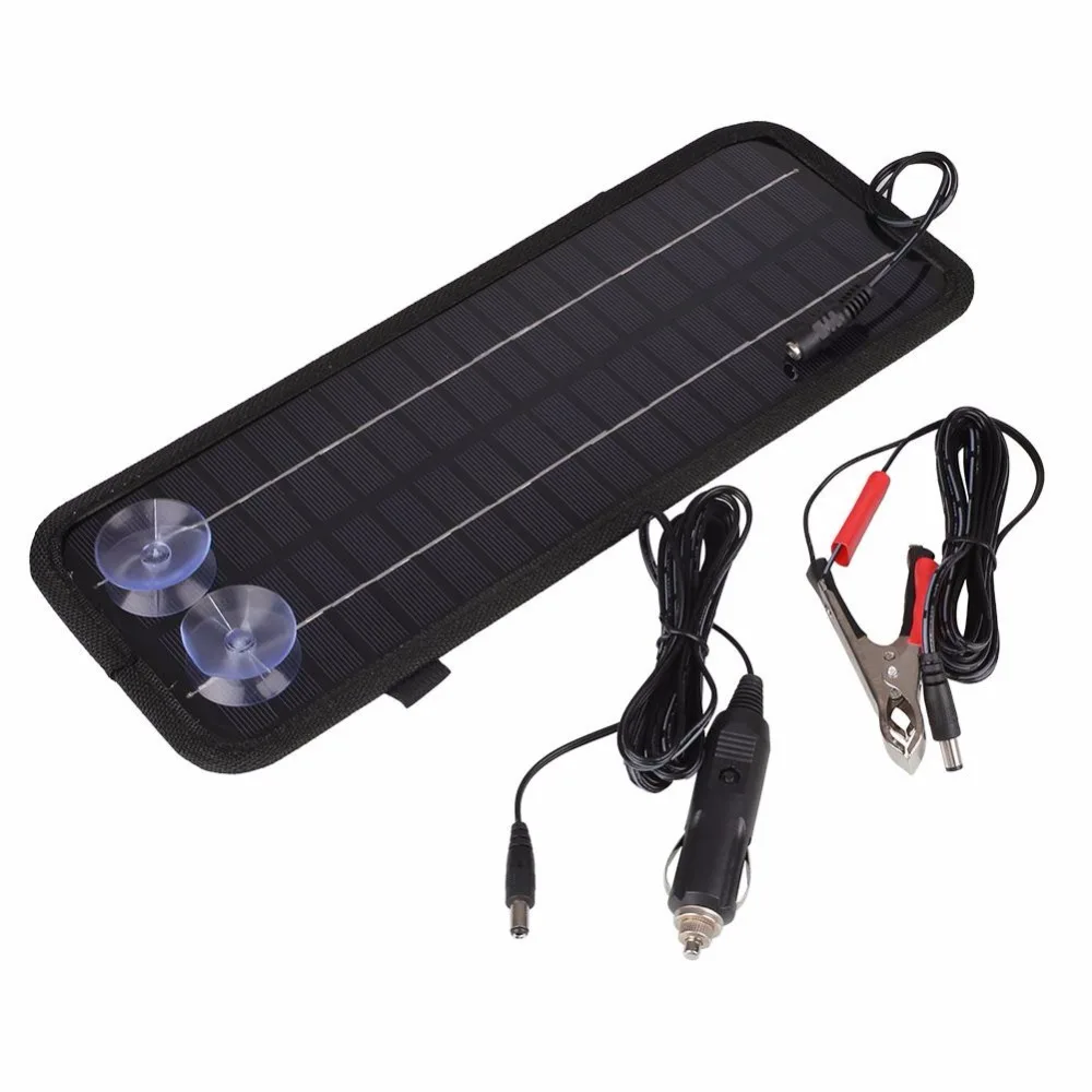 12V 4.5W Portable Smart Solar Panel Car Motorcycle RV Boat Caravan