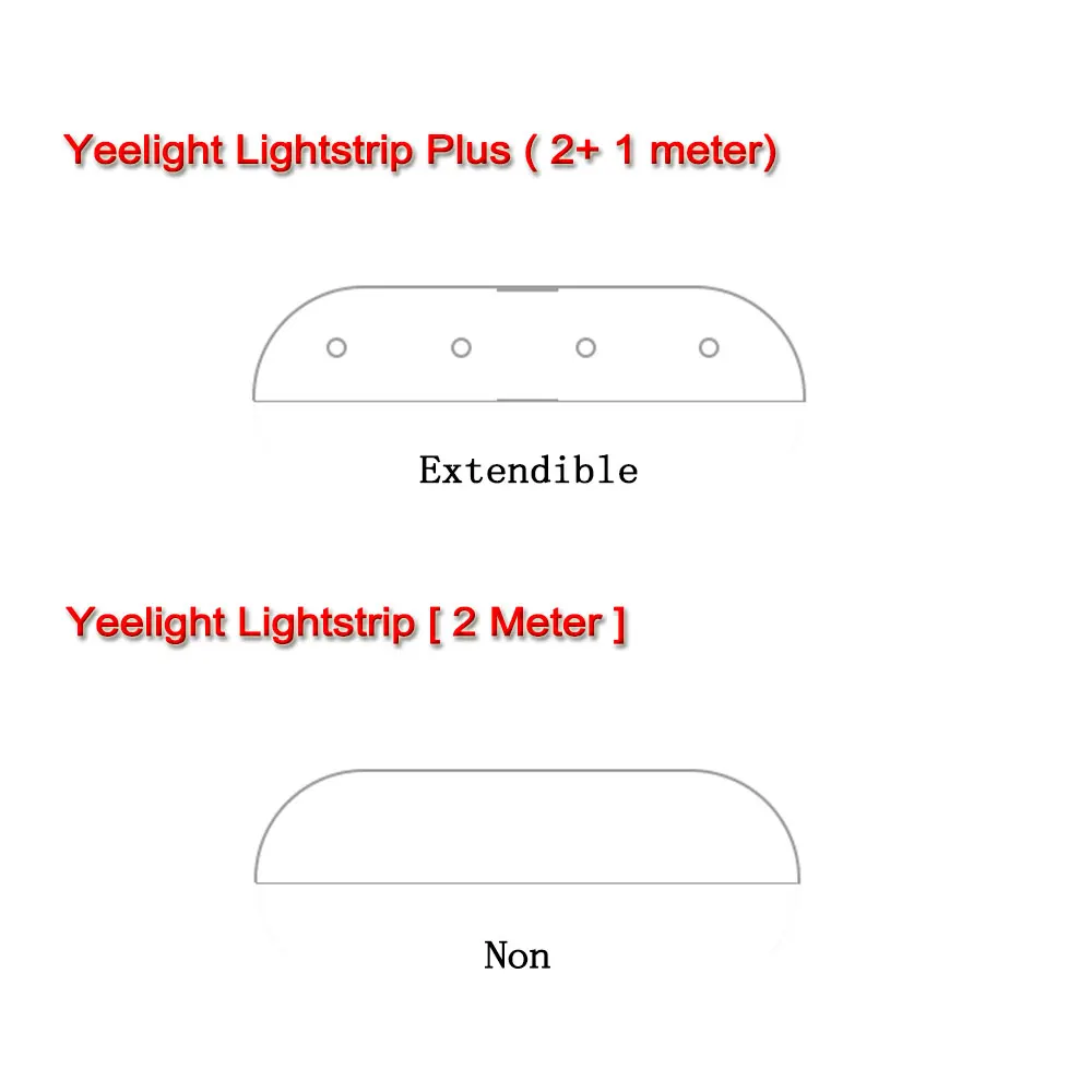 New Xiaomi Mijia Yeelight Light Strip Plus Upgrated Version Smart Extension LED Strip Light Band work to mi home app