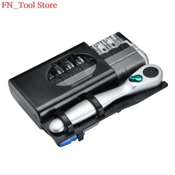 

12pcs /Set 1/4" Portable Household Ratchet Wrench Set Plum Screw Socket Wrench Set