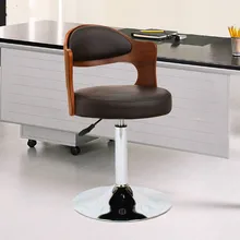 Барный стул творческий барный стул Парикмахерская барный стул вращающийся стул из массива дерева спинкой спереди стул для кассира косметический массажный стул