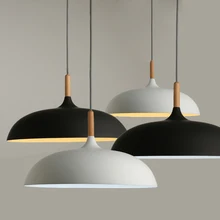 Minimalist Modern Pendant Lamps E27 Wood & Aluminum Lampshade Hanging & Pendant Lights 110V 220v for Art Fashion Decor Luminaire