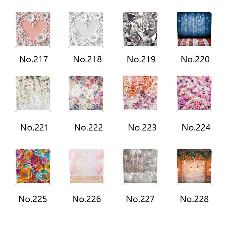 

customized 1 stand and 1 double sided print pillow case backdrop for photography