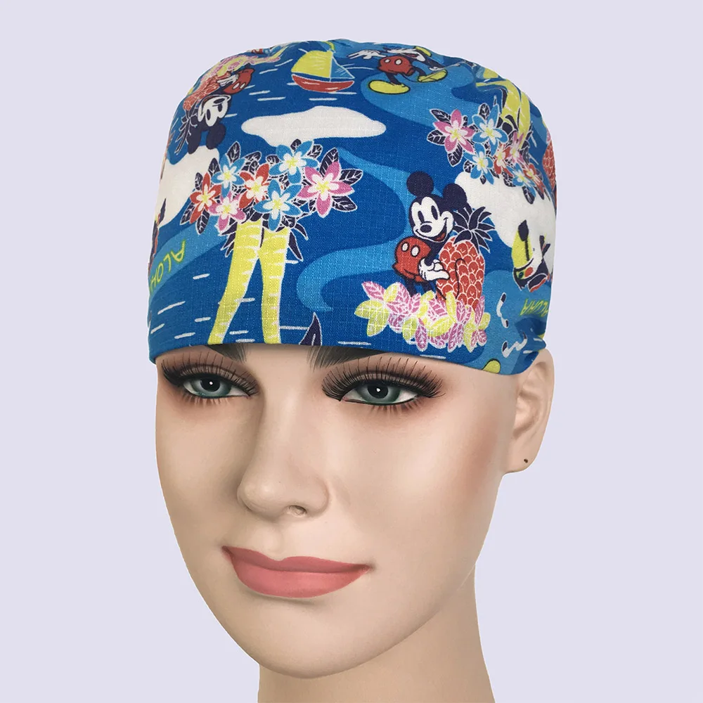 IF Unisex wholesale clinic work hat beauty men's surgical cap practice nurse cap medical hat hospital doctor aboratory printing