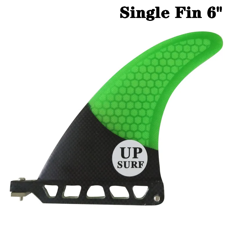 

Surf Single Fin 6" Longboard Surfoard Fin Green color Fin Surfboard Fin in Surfing