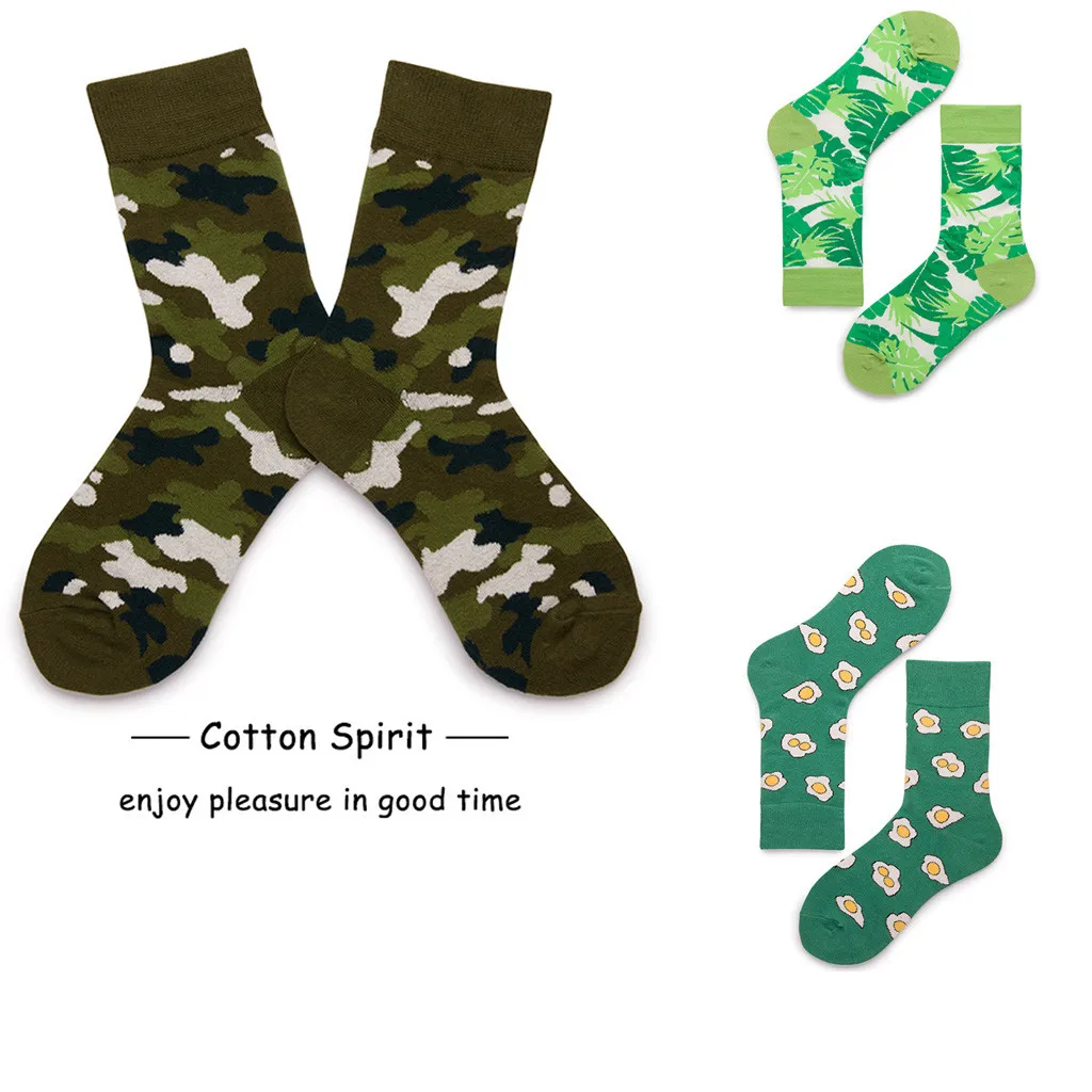 

JAYCOSIN Socks Women Unisex Men Cotton Cute Funny Socks Print Sport Breathable Girls Streetwear Medium Tube Sock May2 P30