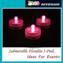 KITOSUN 2016 супер качество розовый цвет Малый Батарея управляется погружные микро-мини свет для свадьбы центральным