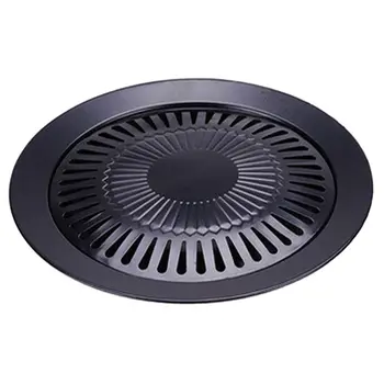 

Non-stick 13 inch Smokeless Indoor Stovetop Barbecue BBQ Grill Kitchen Pan Griddle