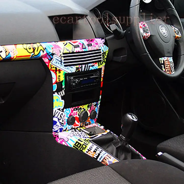 60 &quotx 20&quot JDM свинья мультфильм Граффити покрытие с наклейками на автомобиль
