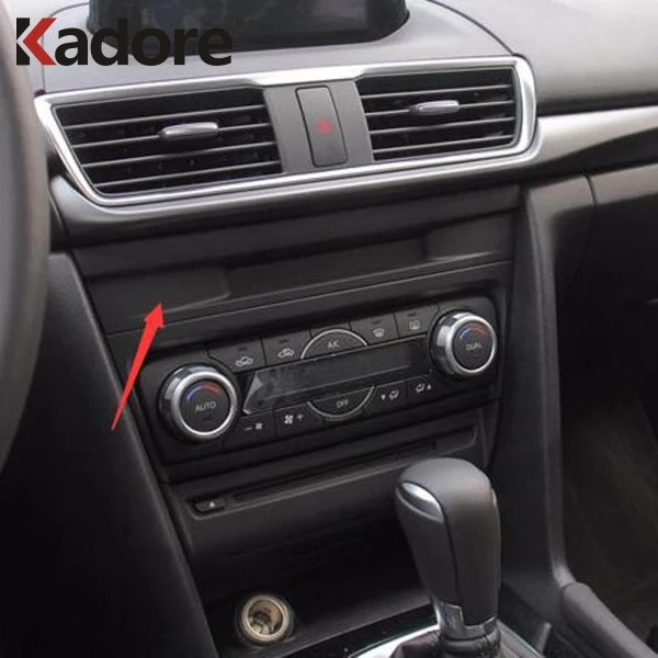 

For Mazda 3 M3 2014 2015 2016 2017 2018 ABS Matte Interior Car Middle Center Control Decoration Stripe Trim Accessories
