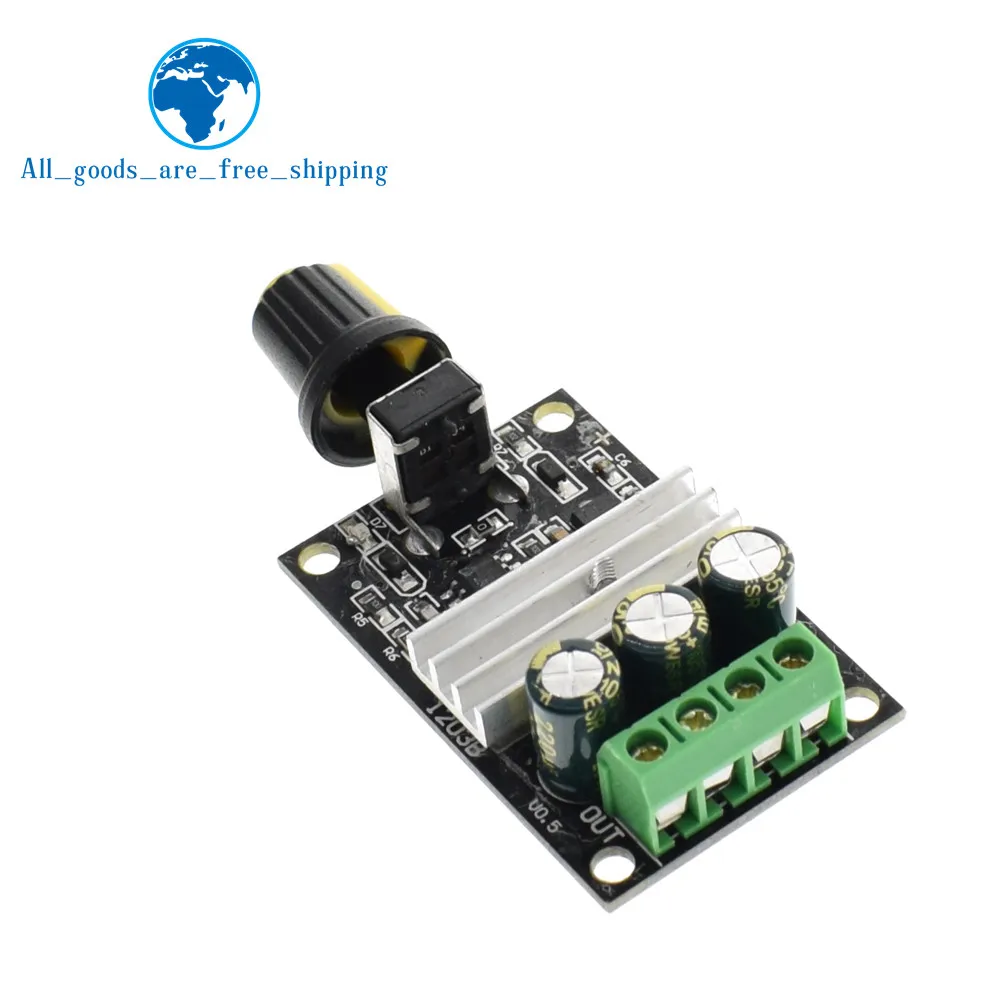 

TZT DC 6V 12V 24V 28VDC 3A 80W PWM Motor Speed Controller Regulator Adjustable 3A Motor Speed Controller Regulator