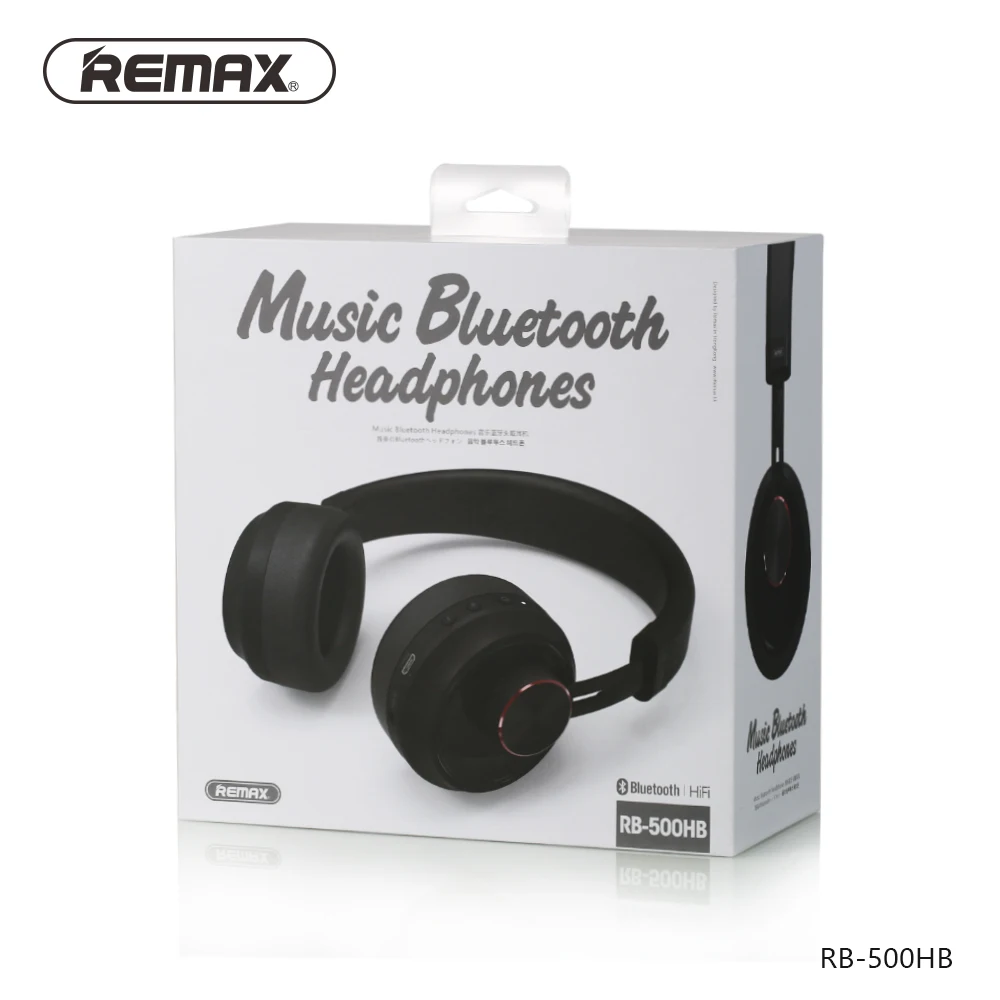 Наушники REMAX RB-500HB Bluetooth V4.1, беспроводная гарнитура с HD микрофоном, шумоподавление, HIFI Звук, 3D стерео бас для смартфона
