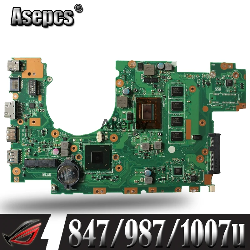 

X402CA X502CA Laptop motherboard for ASUS X502C X402C F502C F402C Mainboard for laptop with 4 g RAM 847/987/1007U Tests 100% OK