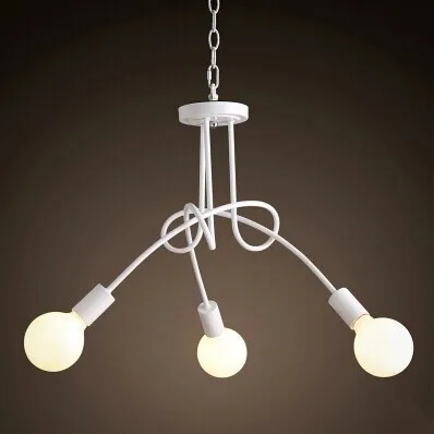 

Modern minimalist style,White/Black Led Chandeliers light,3 Lights,E27, For dining room,foyer,Living Room,Bulb Included,90v~260v