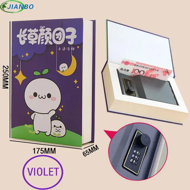 Dictionary Secret Book Safe Box Money Hidden Security Safe Lock Cash Money Coin Storage Jewellery Password Locker For Kid Gift