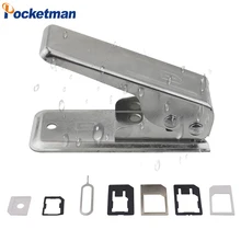 Universal Double Dual Sim Cutter Praktis Nano/Micro Kartu SIM Cutter Cutting untuk iPhone 4 4 S Nokia samsung N7100 Ipad 2 Z50(China)