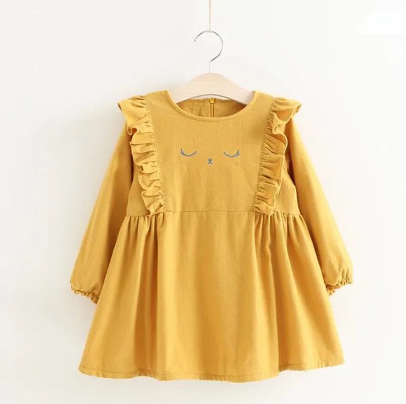 YYP116538 2018 Winter Baby Girl Clothes Kids Dress Ruffles Girl Dress ...