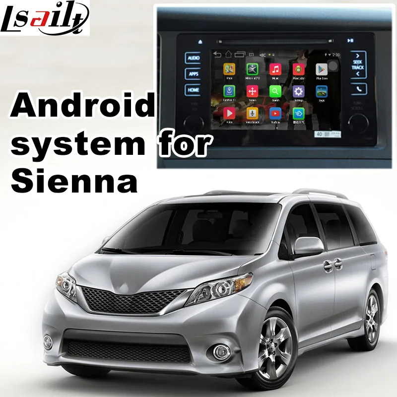 

Android 6.0 GPS navigation box for Toyota Sienna 2015 pioneer panasonic video interface box with carplay youtube waze yandex