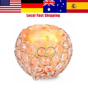 

1 Set Beautiful Salt Lamp Natural Air Purifier Night Salt Light Table Lava Lamp w/ Dimmer Switch Warm Night Light Home Decor Hot