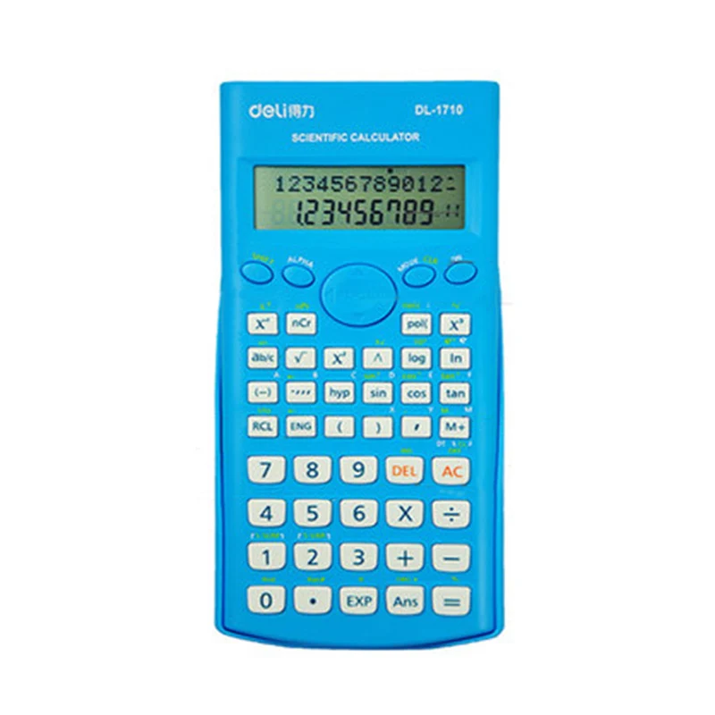 2018 حار بيع ديلي DL-1710A محدودة البلاستيك البطارية 12 مكتب حاسبة علمية ديلي مع 240 وظائف أفضل FX 991ES