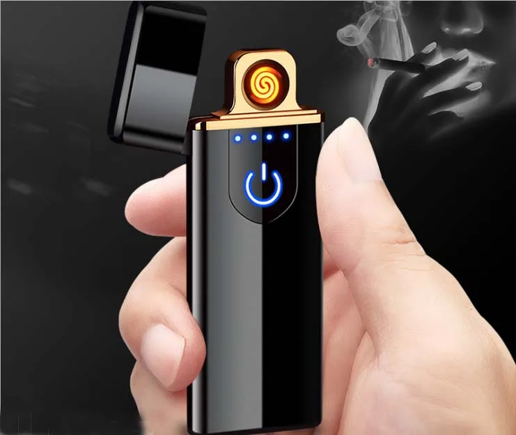 100 шт usb-устройство для считывания отпечатков пальцев Сенсорное зондирование Двусторонняя зажигалка