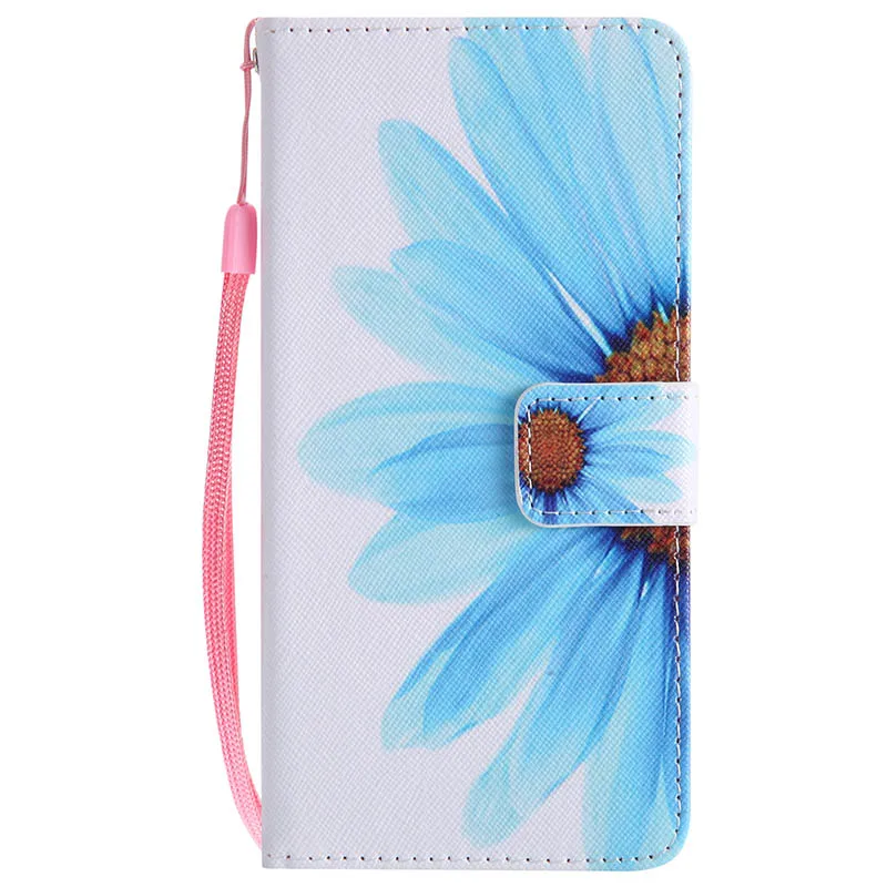Sunflower Капа Крышка корпуса ля iPhone X для iPhone 8 7 6 6S Plus 5S 5SE Цвет PU кожаный флип бумажник чехол для телефона s Touch 5 6 Coque Fundas B42 - Цвет: Sunflower