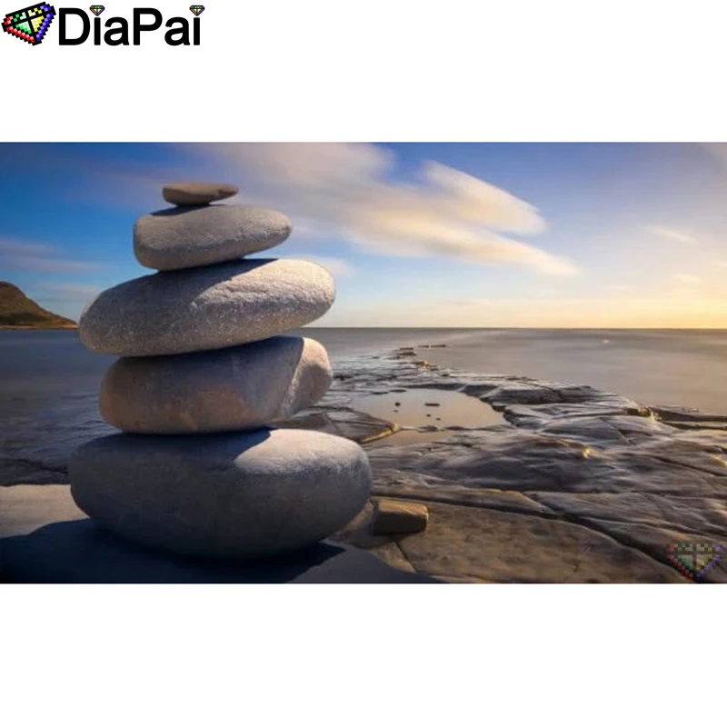 

DIAPAI Diamond Painting 5D DIY 100% Full Square/Round Drill "Stone landscape" Diamond Embroidery Cross Stitch 3D Decor A25113