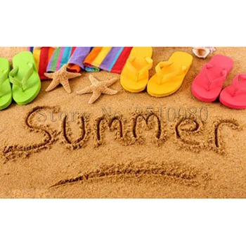 

DIY 5D diamond painting room decor Embroidery Pattern 3D Cross stitch kits mosaic wall stickers Sandy beach flip flop RS1345