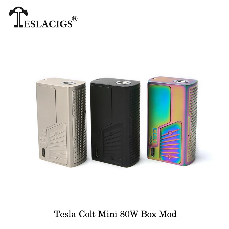 

Electronic Cigarettes 100% Original Teslacigs Colt Mini 80W Box Mod 2017 best Mechanical Mod Vape Vaporizer VS SMOK Mod Box 510