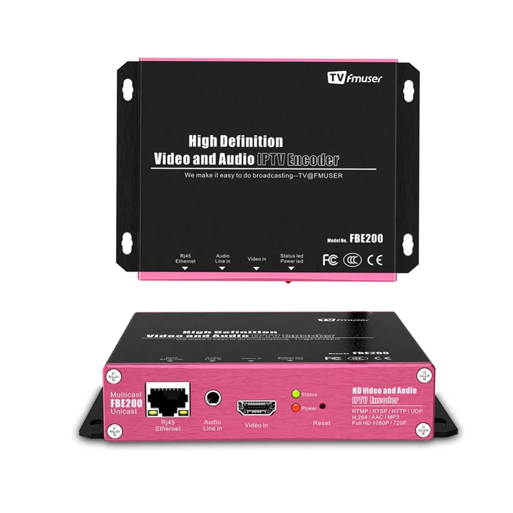 FMUSER FBE200 H.264/H.265 HDMI кодировщик беспроводной IPTV видео прямой трансляции в реальном