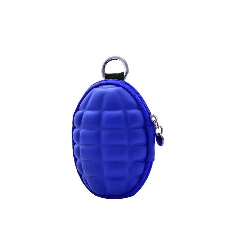PU домработница Key Holder унисекс Овальный ключи сумка для наушников сумка ключница ключи Организатор кошелек Для женщин брелок кошелек охватывает - Цвет: Blue