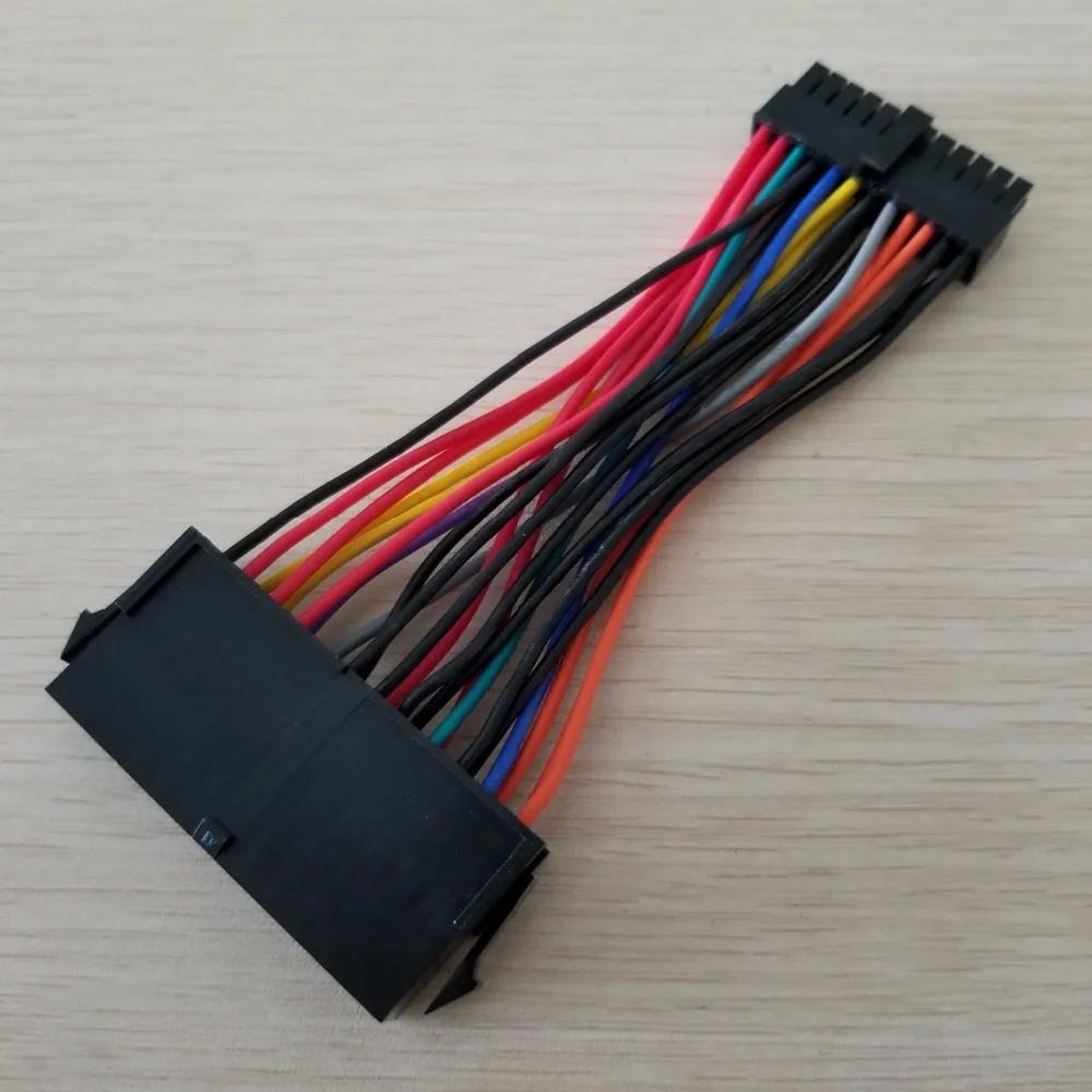 

25pcs/lot ATX PSU Standard 24Pin Female to Mini 24P Male Internal Power Adapter Converter Cable For DELL 780 980 760 960 PC
