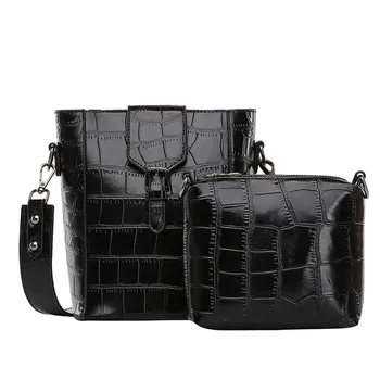 

Women Bags 2Pcs Fashion Alligator Leather Crossbody Messenger Shoulder bolsa feminina torebka damska shopper schoudertas dames