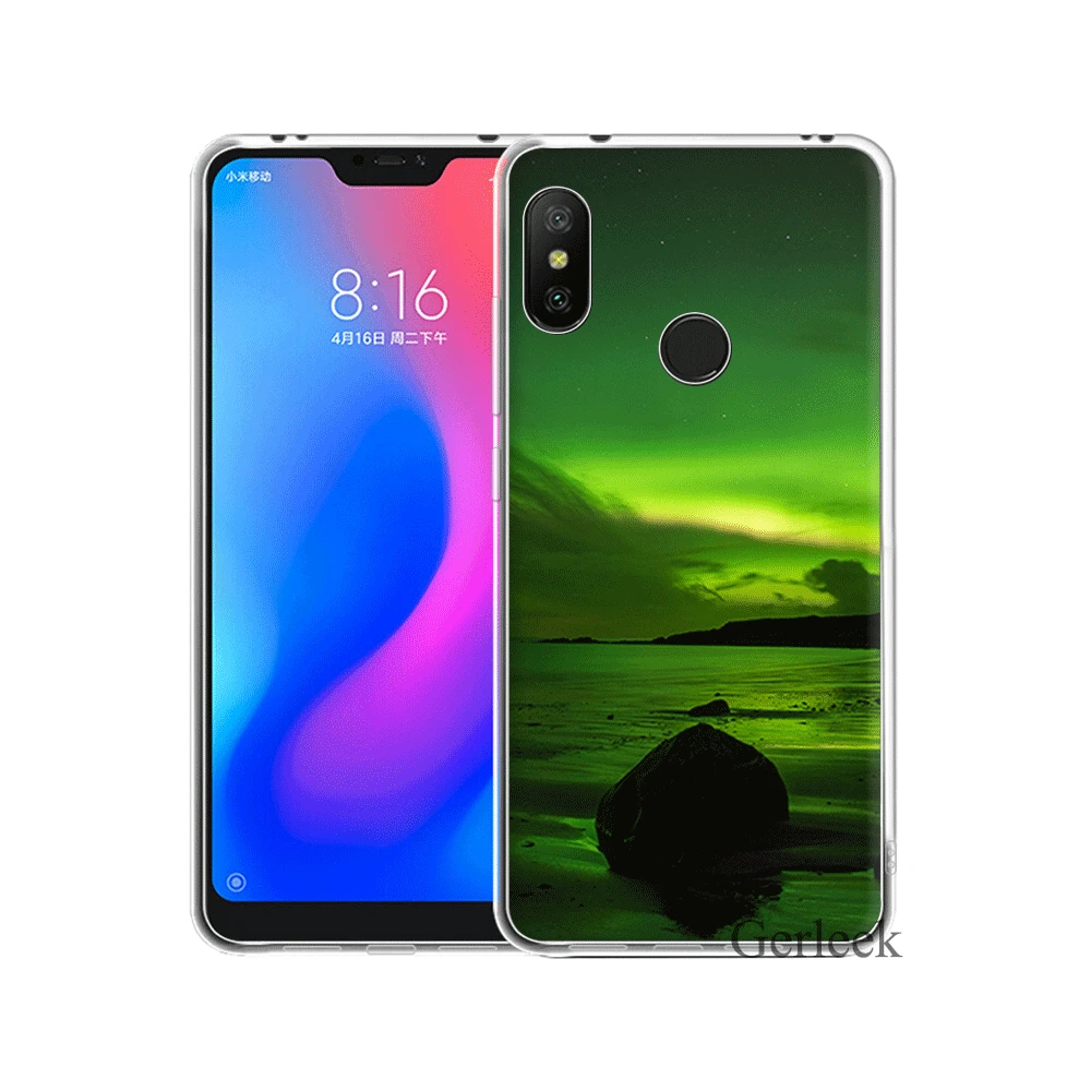 Чехол Desxz Green Iceland для Xiaomi Redmi Note 6 7 3 Pro 4 4X5 5A|Чехлы-накладки| |