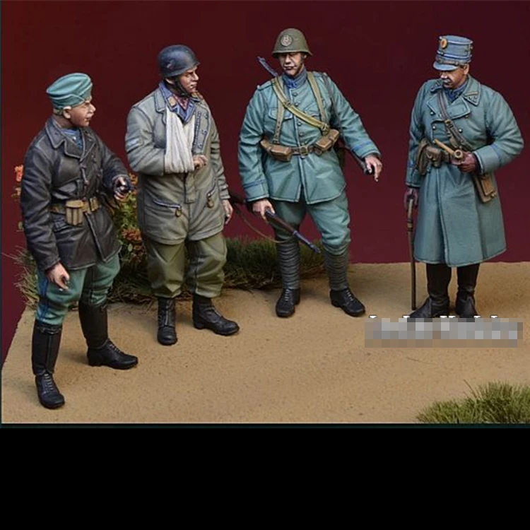 

1/35 "For Queen and Country" WWII Dutch Infantry Set, Resin Model Soldier GK, Military theme, Unassembled and unpainted kit
