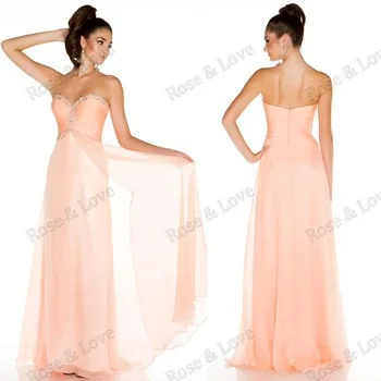 Free Shipping Hot Sale!! Sweetheart A-Line Beaded Chiffon Long Prom Dress Homecoming T2-0141 | Свадьбы и торжества