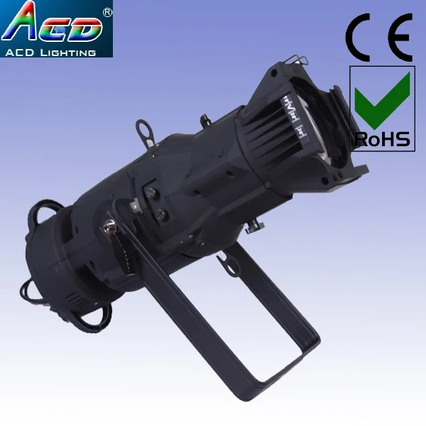 

Hot 150w 3in1 rgb full color led ellipsoidal spot theatre professional gobo projector logo spot stage light