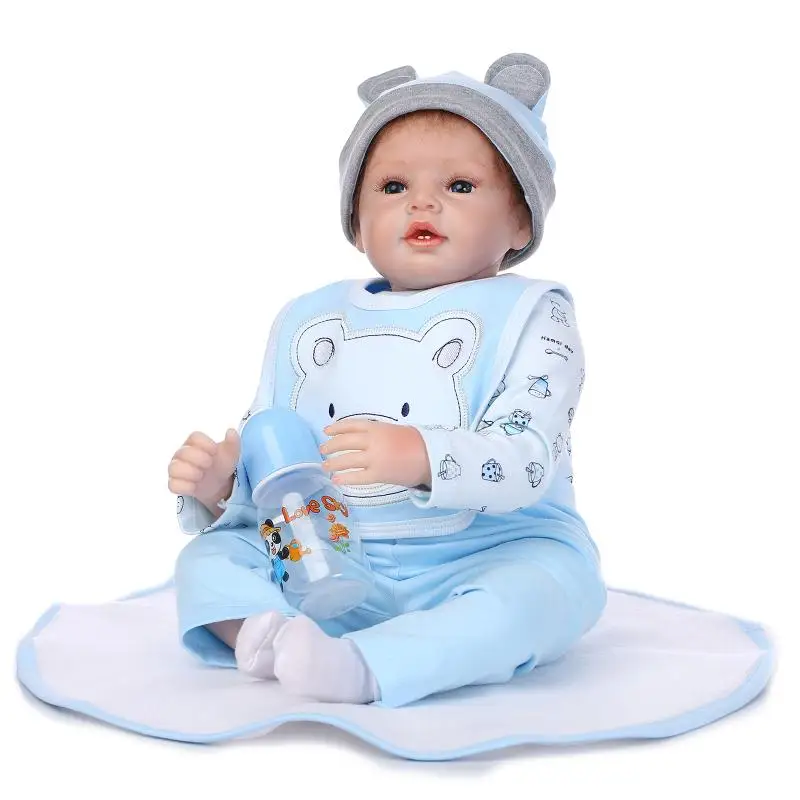 baby boy doll with bottle