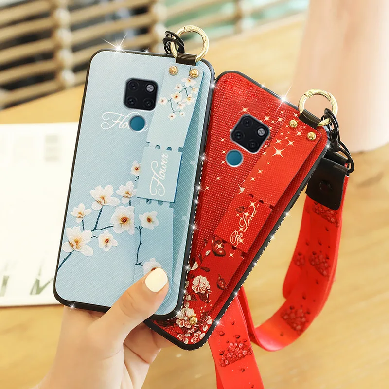 

Fashion Floral Flower Case For Huawei Mate 20 Pro Luxury Rhinestone Stand Soft TPU Silicone Cover For Huawei Mate 20 X Nova 4 3