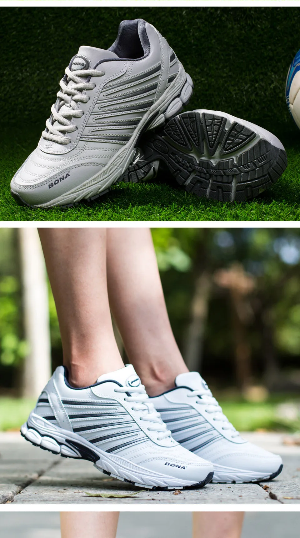 BONA/Новый Базовый стиль, женские кроссовки, спортивная обувь на шнуровке, Уличная обувь для бега, прогулочная обувь, удобные кроссовки