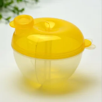 

yellow Baby Infant Milk Powder Formula Dispenser Container Storage Feeding Box Infant Baby Milk Container Toddler Newbon Kids