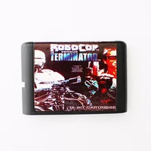 Robocop против Терминатора 16 бит sega MD игровая карта для sega Mega Drive для Genesis