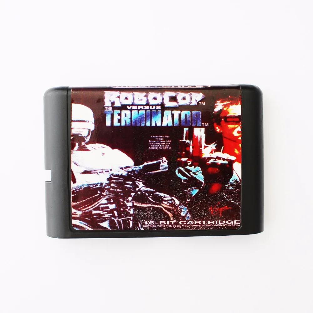 16 битная игровая карточка Robocop против Terminator SEGA MD для Sega Mega Drive Genesis|sega md game card|sega games16