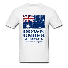 Винтажный флаг Австралии Футболка мужская белая футболка летние хлопковые футболки топы с короткими рукавами художественная Дизайнерская одежда с круглым вырезом