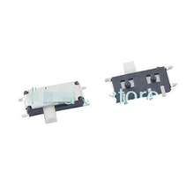 10/20/50 шт. DC 50 в 0.3A 7 Pin On-On 2 Положение 1P2T SPDT SMD SMT горизонтальный скользящий переключатель Боковая ручка PCB правый угол