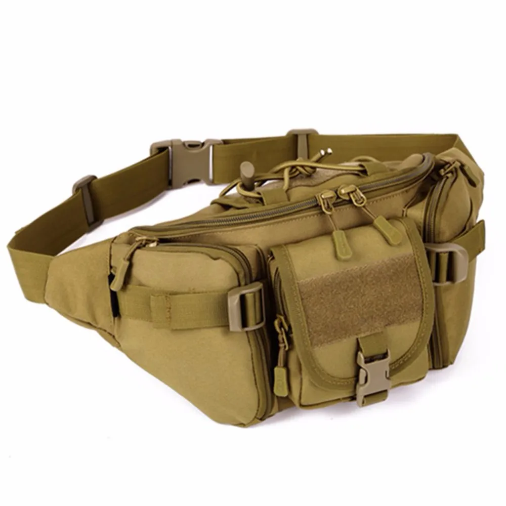 New Woemn and Men's Hip Pack Tactical Waist Packs Water Resistant Waist Bag Fanny Pack Belt Bag Hiking Climbing Outdoor Bumbag