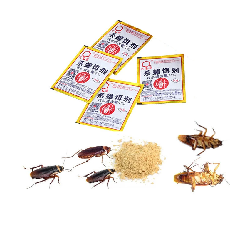 

2 Packs Effective Killing Cockroach Bait Powder Kakkerlak Repeller Insect Roach Killer Anti Pest Reject Trap Pest Control 35