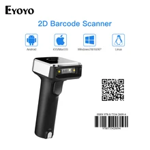 Eyoyo 2D QR беспроводной сканер штрих-кода BT 4,1 USB беспроводной считыватель штрих-кодов для PDF417 матрица данных UPC совместимый